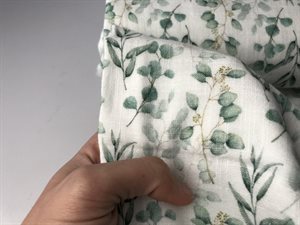 Dobbelt gauze - smukke eucalyptus og slub struktur